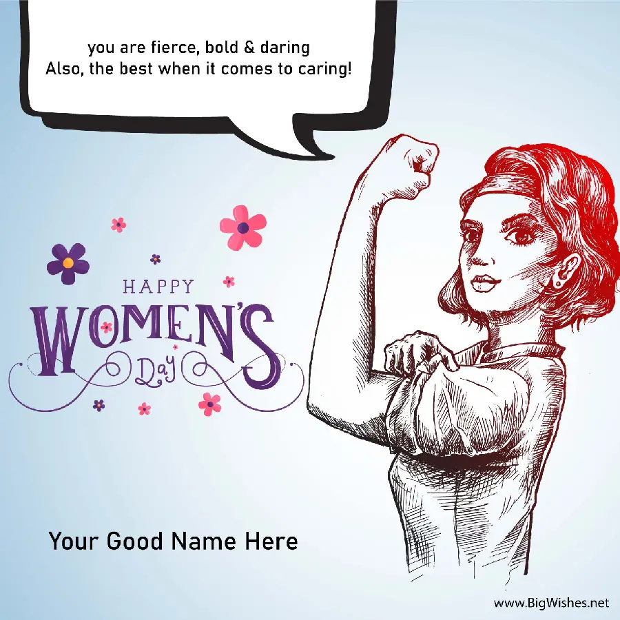 A charming photo of Women's Day to all women