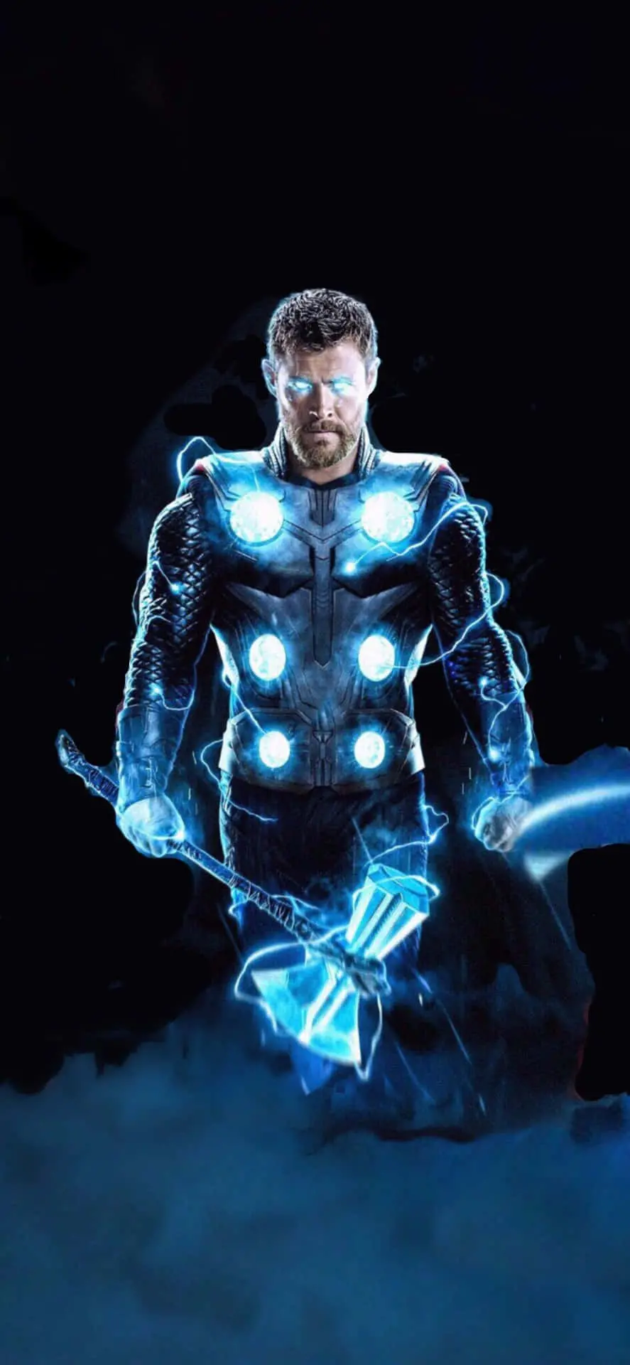 Neon Thor iPhone Wallpaper