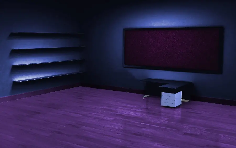 Black background photo in the form of a Windows Reader Niche