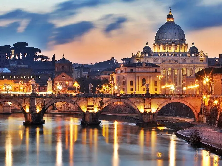 Vatican City at Night in High Quality
