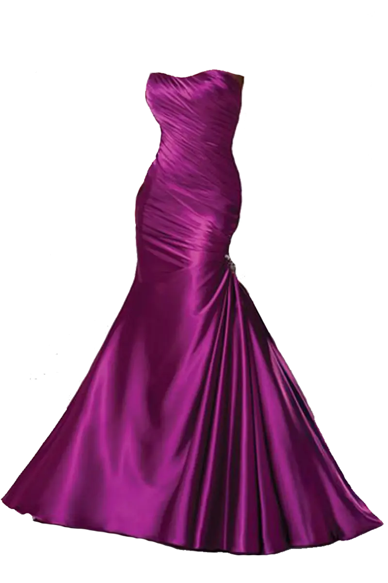 Photo of purple evening dress for sewing and embroidery