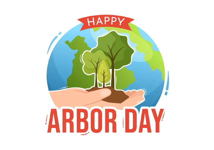 Photo of the Arbor Day greeting