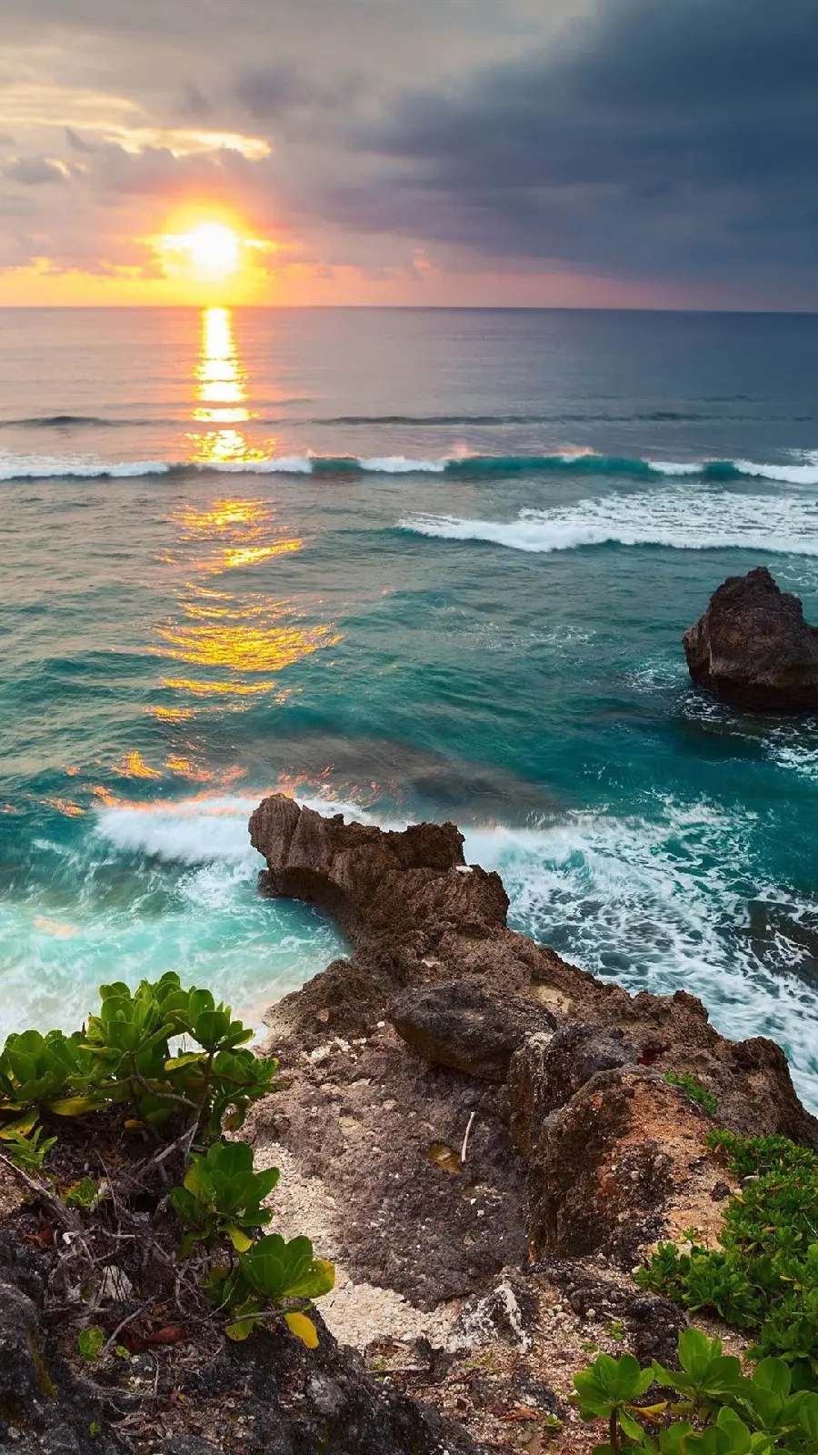 Beach and Sunset Photo in Bali Indonesia