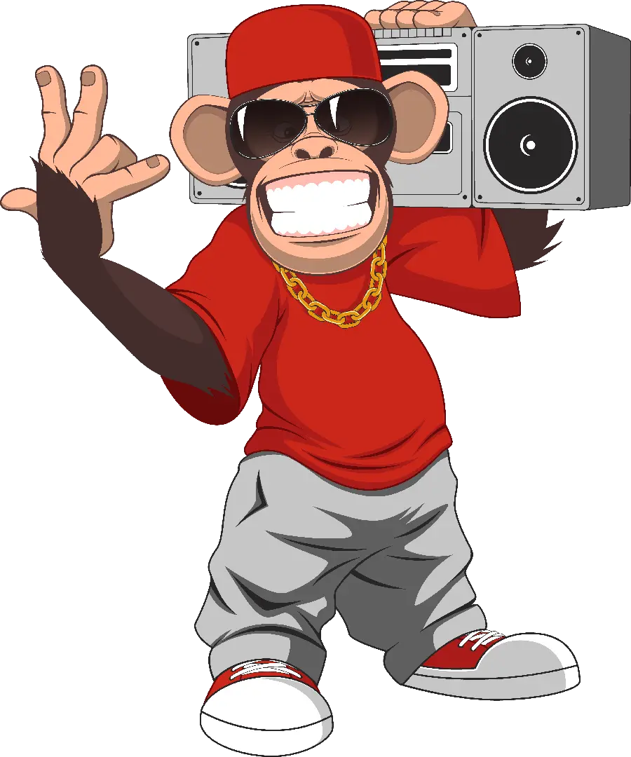 Digi Chimpanzee Painting Image For Free Download Without Background