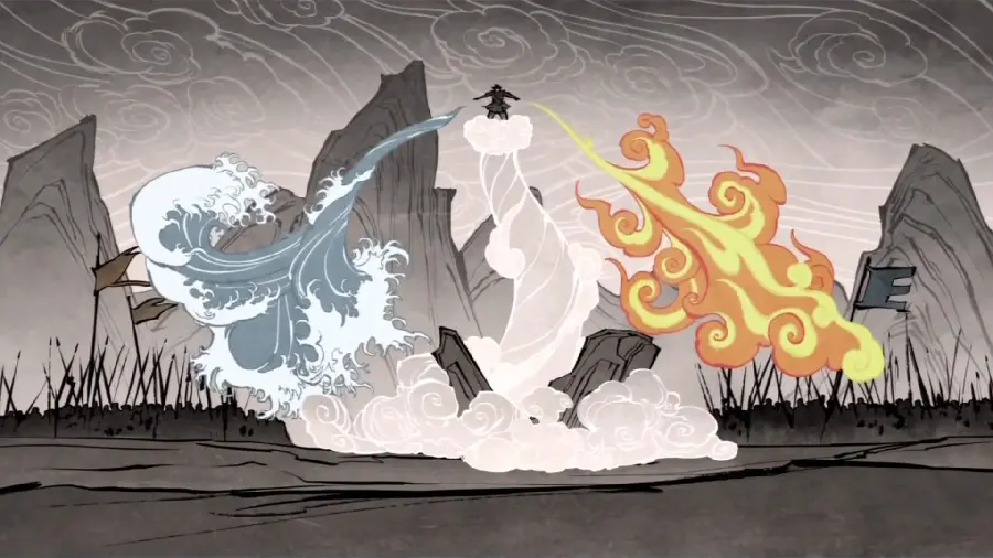 Cool background of the avatar element controls for the desktop 