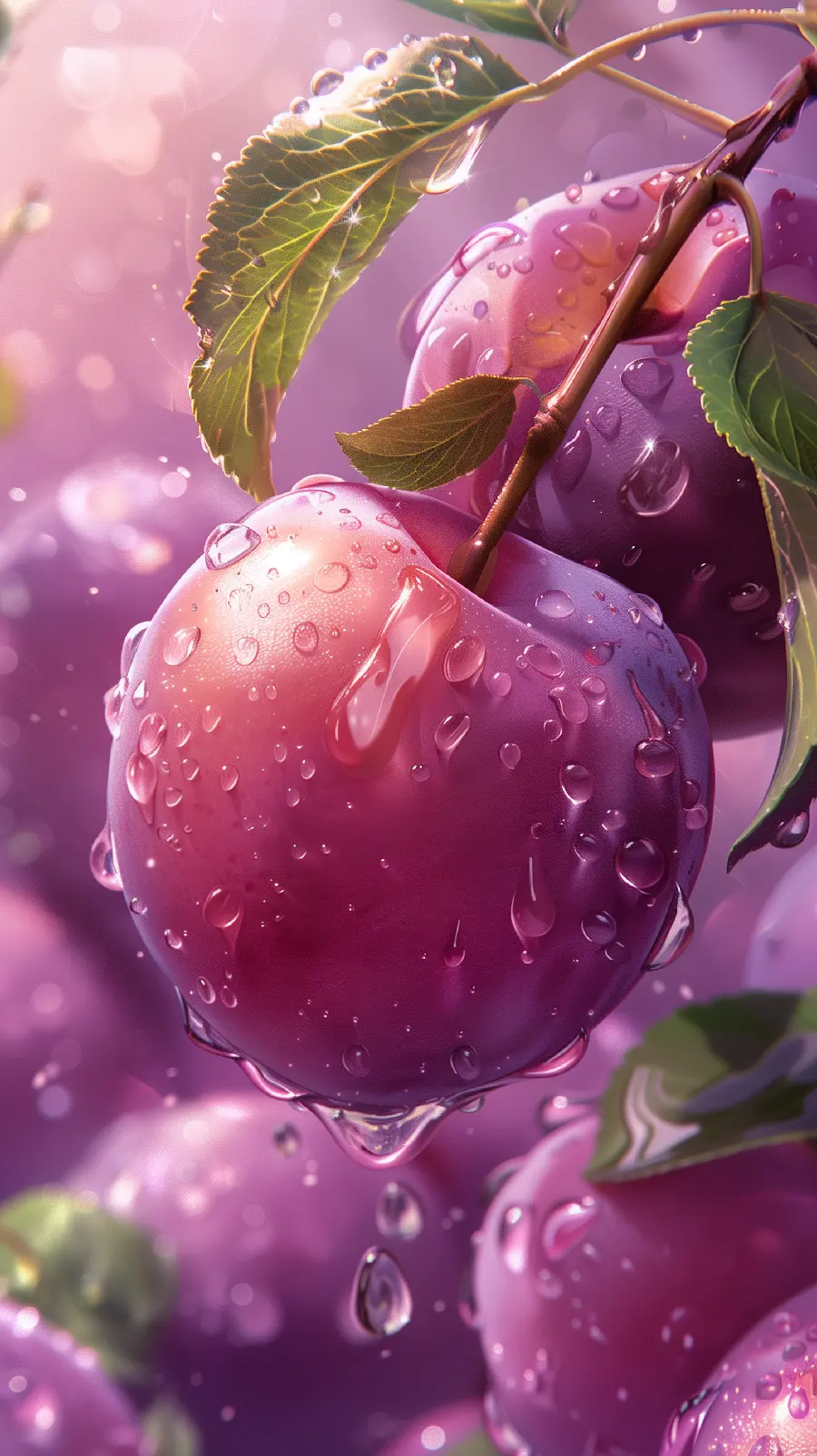 Delicious fantasy cherry wallpaper for phone wallpaper