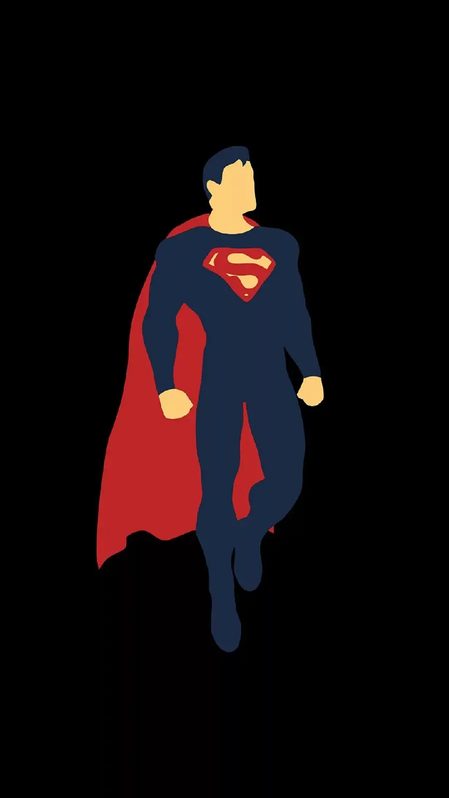 Superman Cartoon Photo on Dark Background