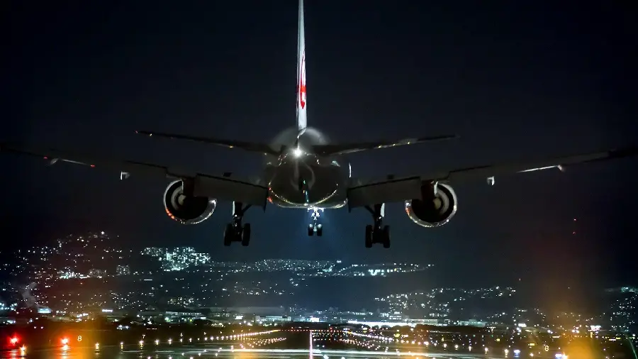 Download Aerospace Wallpaper Airplane Landing on the Runway