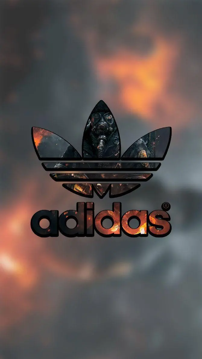 3D background of Adidas logo for Samsung and iPhone wallpaper