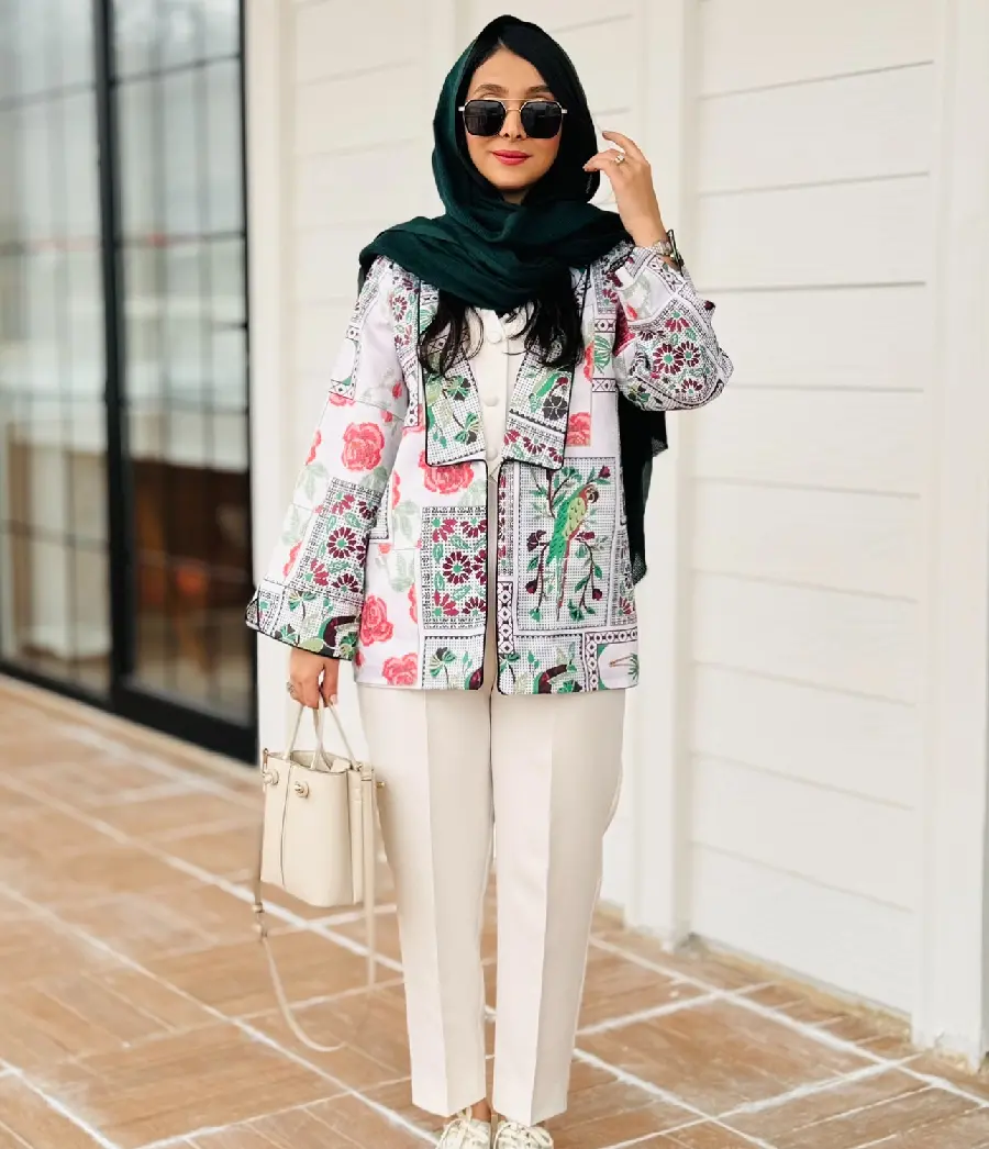 Stylish girl's coat photo