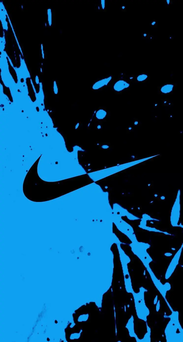 Download high quality Nike blue black logo photo