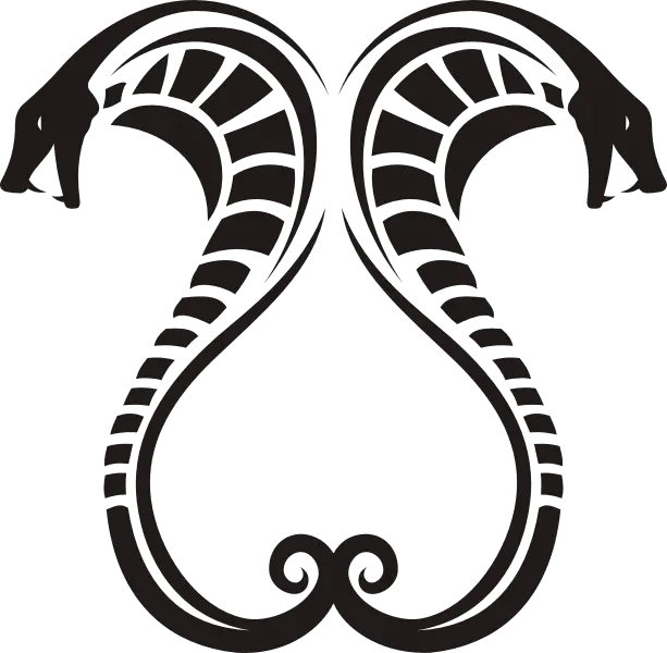 Simple Cobra Snake for Tattoo PNG