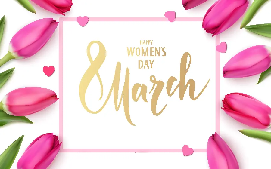 We congratulate Women's Day with a beautiful picture