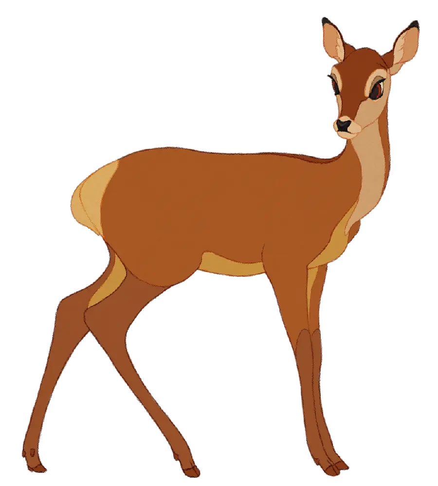 PNG drawing of a deer or a ghazal free download with quality Top