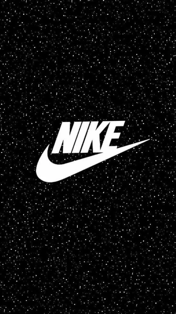 Mobile Wallpaper with Nike Logo in the Night Sky