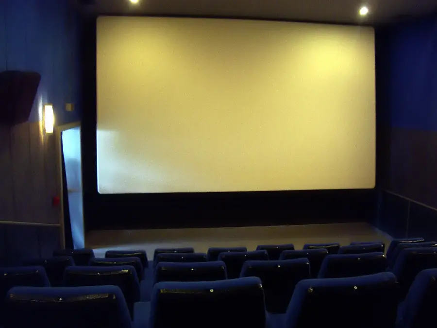 Movie Screen Template and Frame for Writing Text