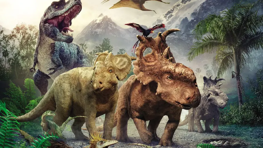 Download images of large carnivorous and herbivorous dinosaurs 3D