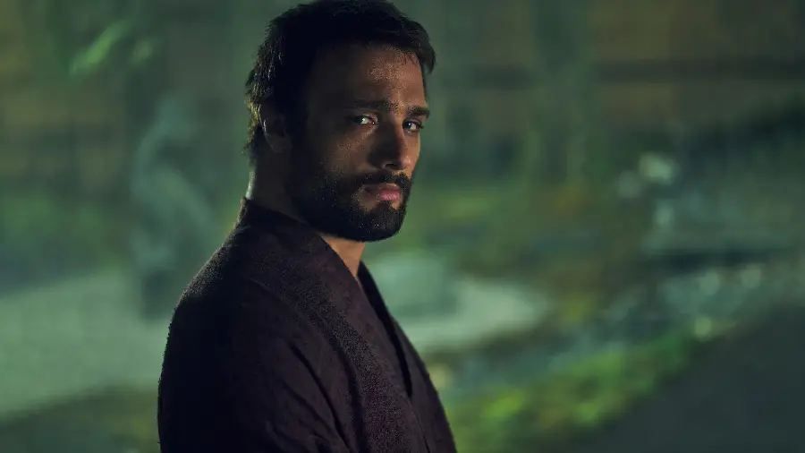 Photo of Cosmo Jarvis as John Blackthorn in the Shogun Series