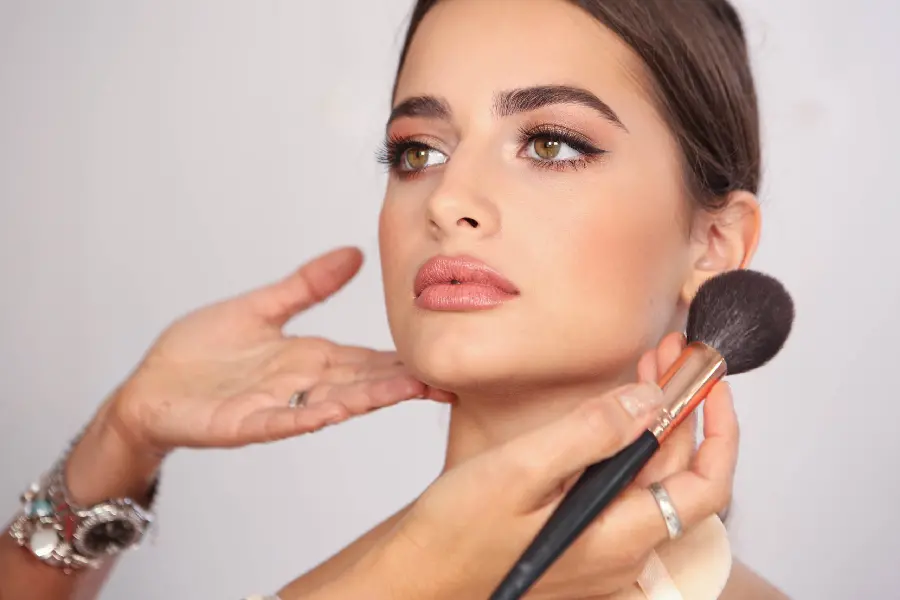 European bride makeup photo