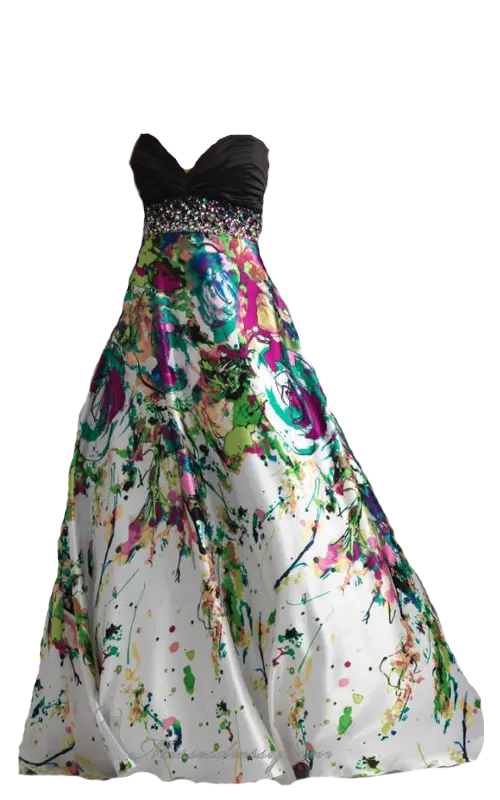 Simple and very beautiful evening dress image