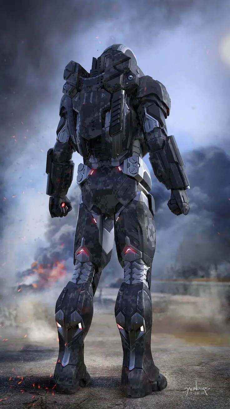 Spectacular stock photos for iPhone of modern war robots