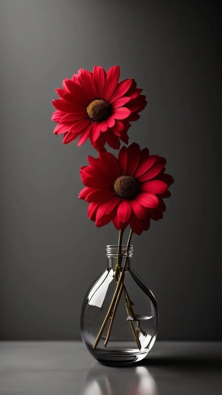 Minimal profile picture and soothing flower