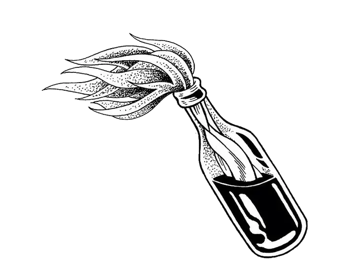 PNG Molotov Cocktail Tattoo
