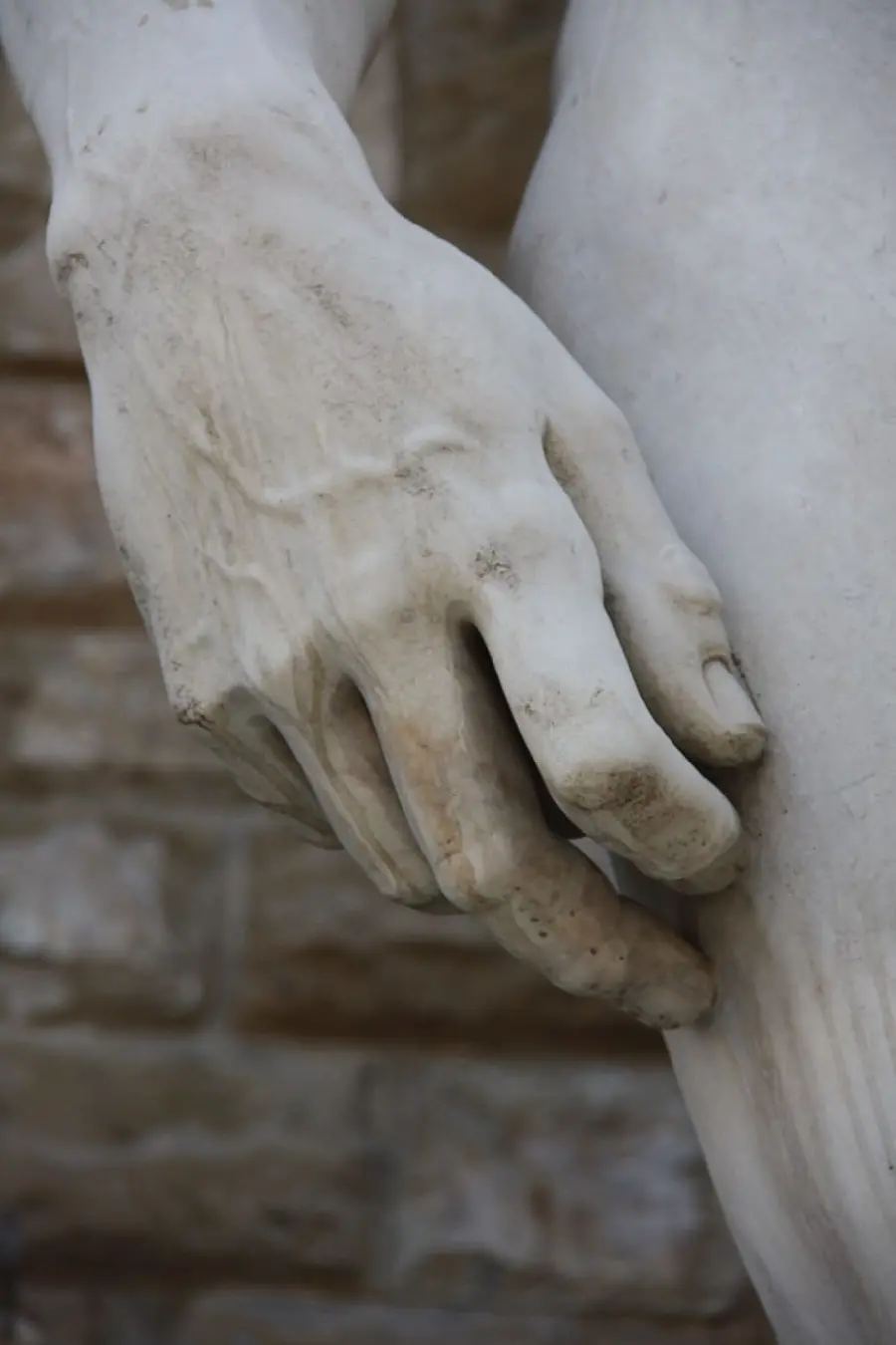 High quality and detailed close-up image of Michelangelo's sculptures