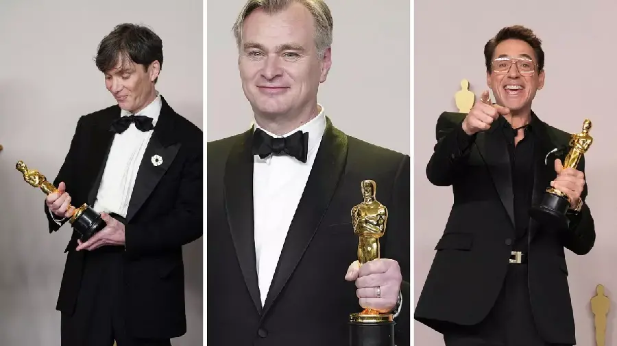 Photo of the actors and winners of the Oscars 2024 in the film Oppenheimer
