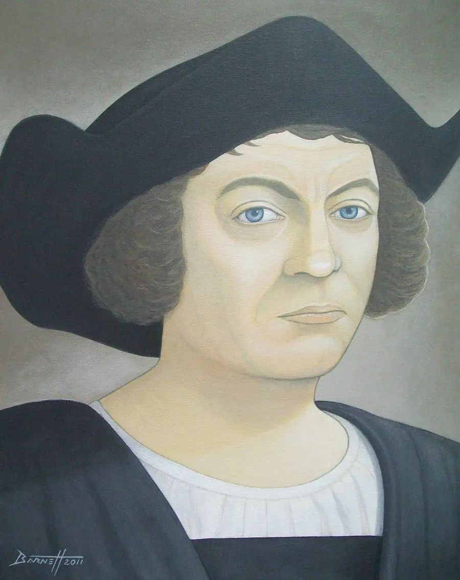 Download profile picture of Christopher Columbus with a hat and black clothes