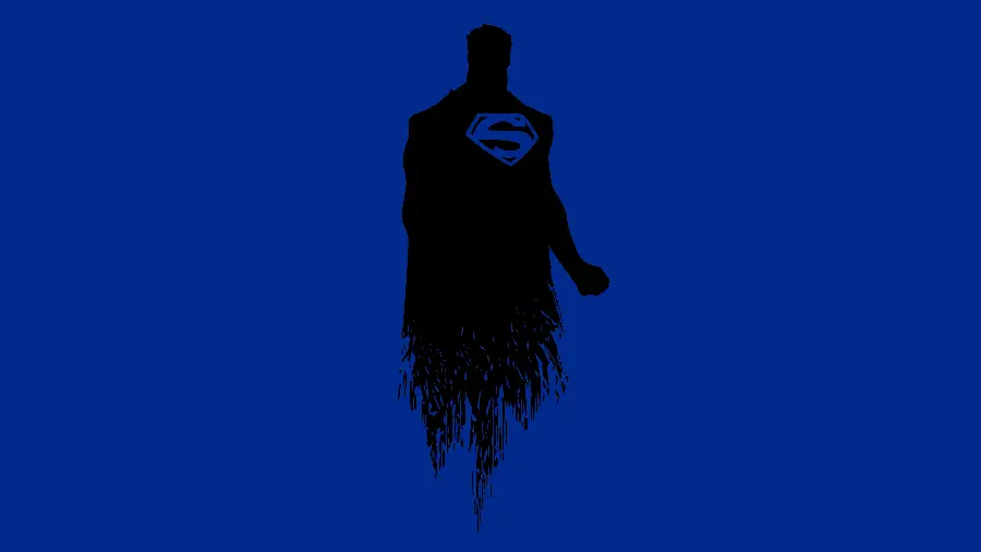 Minimalist Superman Character Photo