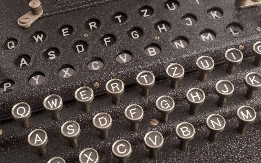 Photo of an old typewriter