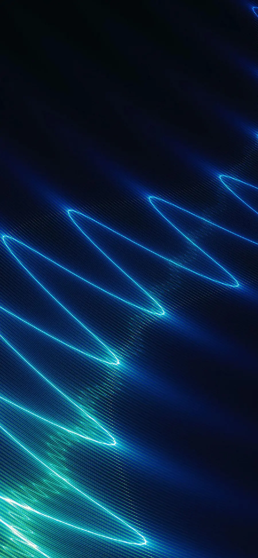 Blue and Green Light Waves for Boys Samsung iPhone Wallpaper