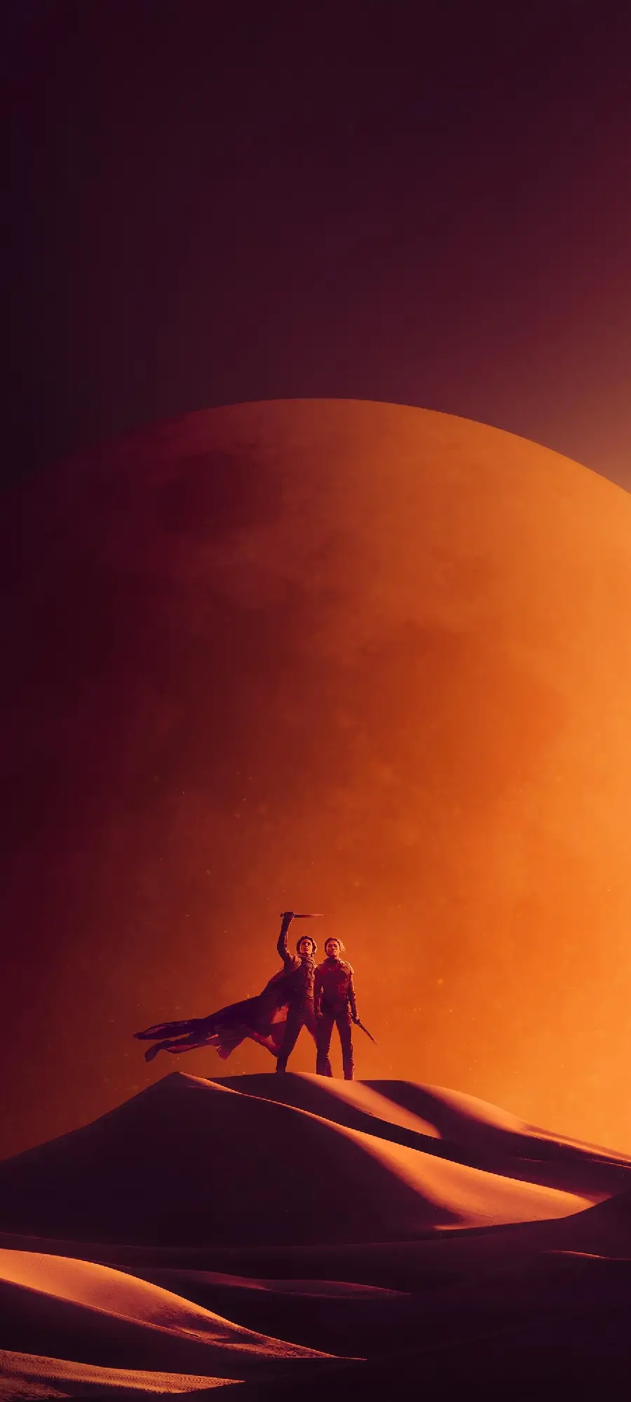 Vertical wallpaper from the movie Dune Part 2 with the best quality from the essence