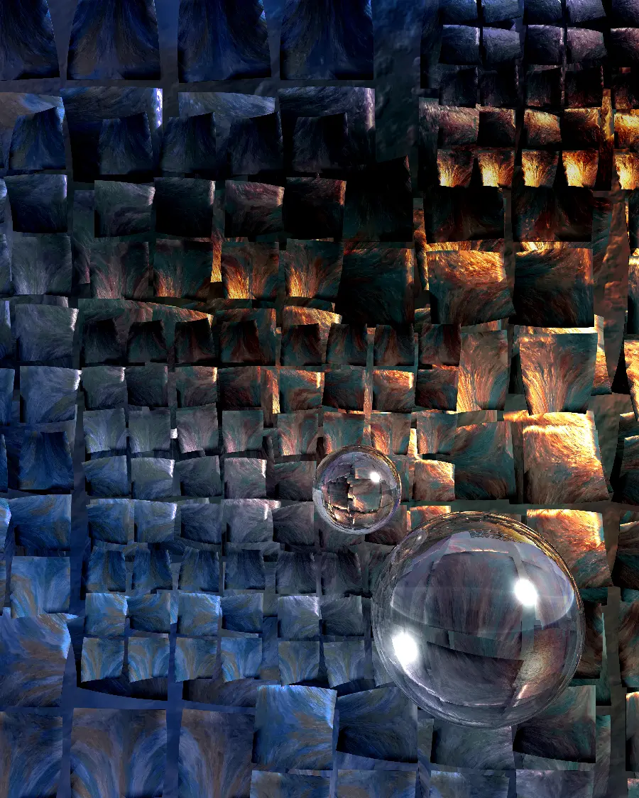 Cool and cool wallpaper with interesting design and metallic colors