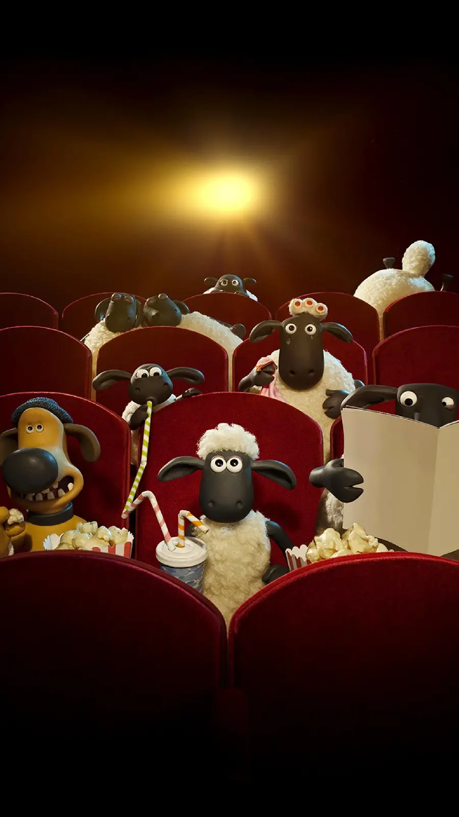 Cartoon Sheep Picture in the Cinema