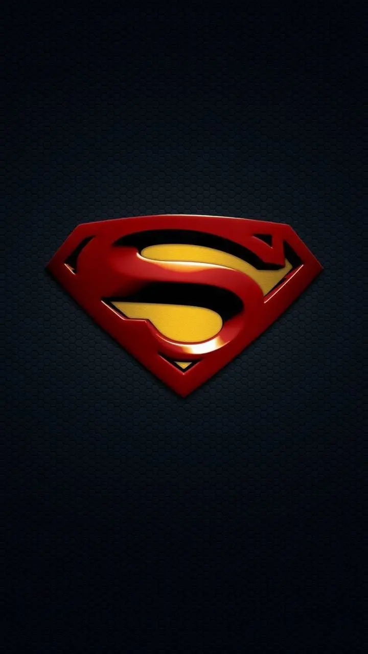 Download Black Background and Superman Logo Mobile