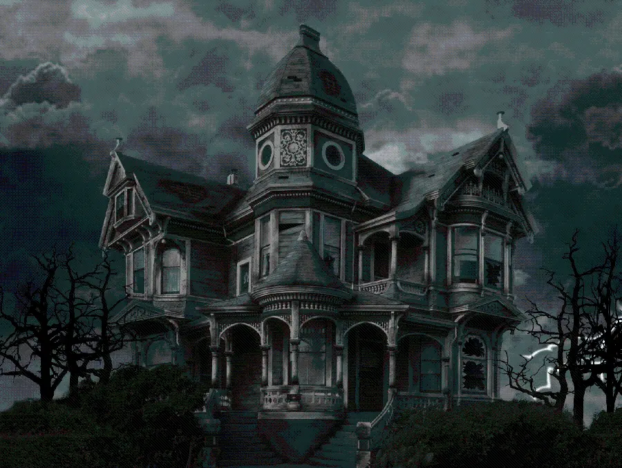 Download image of a building with large windows in the style of Victorian architecture
