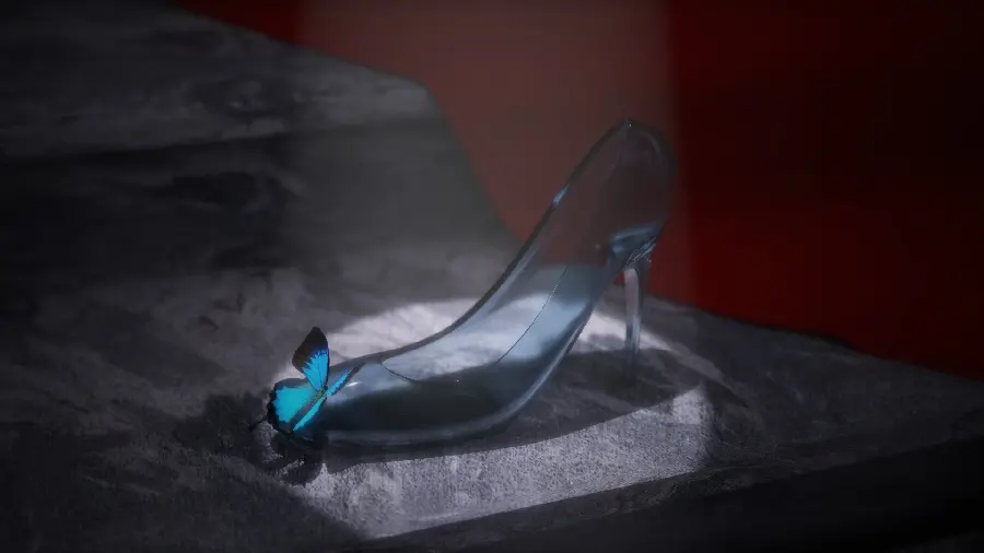 Cinderella's glass shoe