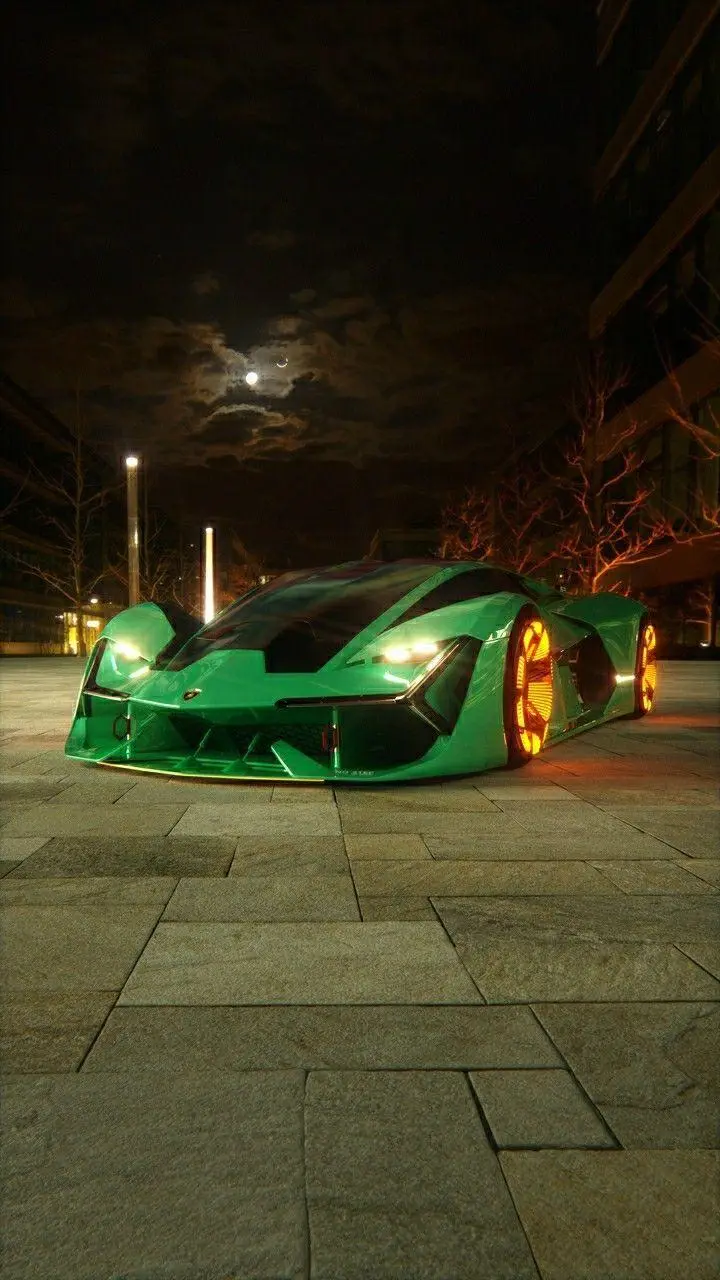 Luxury wallpaper of a Lamborghini Trezzo Millenio suitable for the phone lock screen