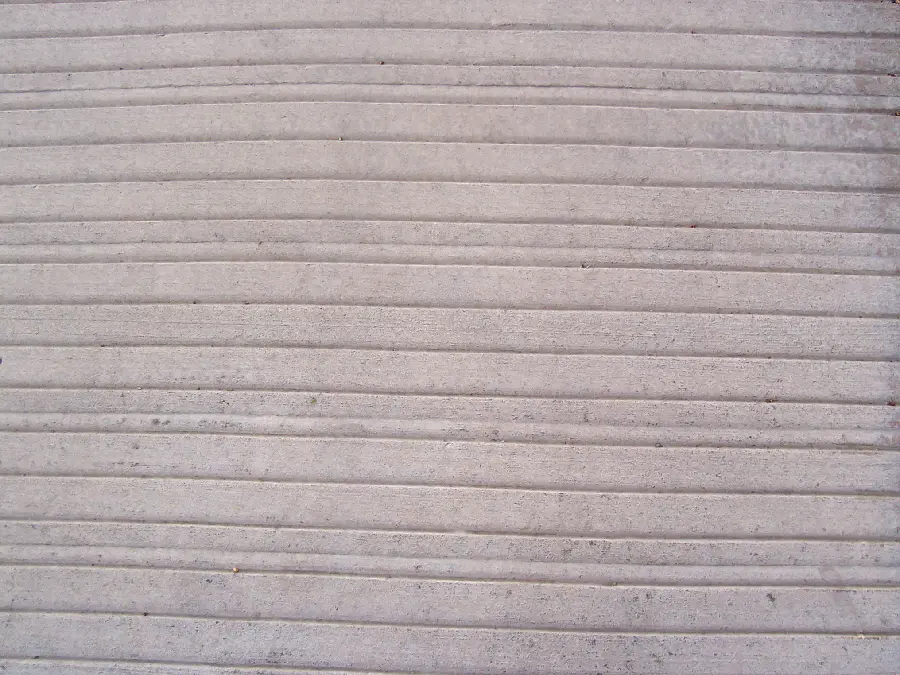 Cement and concrete material with special texture