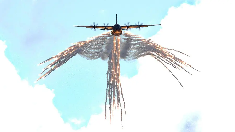 Attractive Desktop Background with Hercules C 130 Design