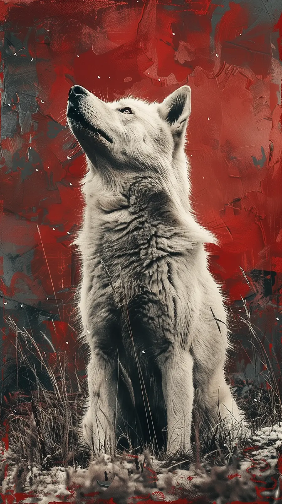 Arctic Wolf Touch Mobile Wallpaper