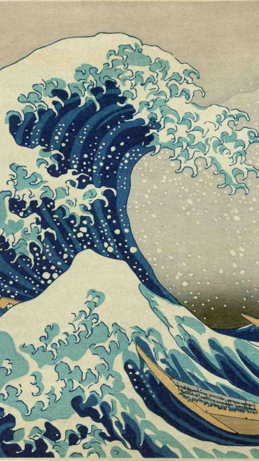 iPhone wave painting