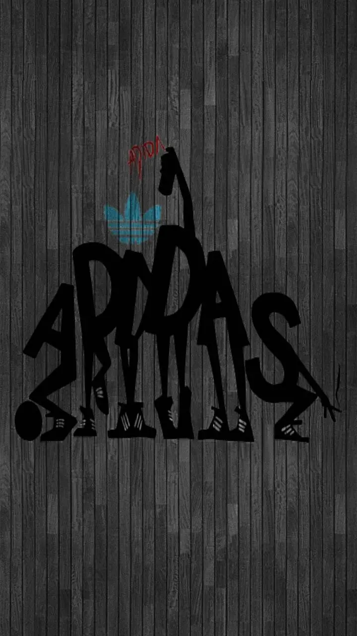 Luxury background photo of Adidas graffiti