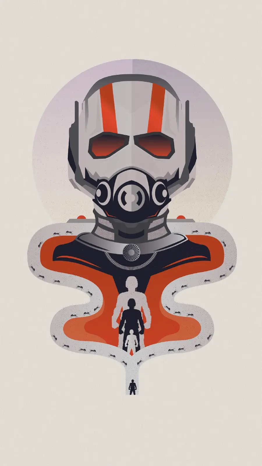 Download Vector Image for iPhone Background of Ant-Man