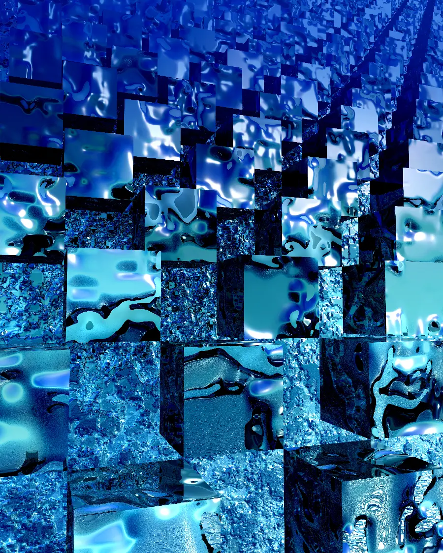 Beautiful Blue Metallic World Background for Phone Lock Screen