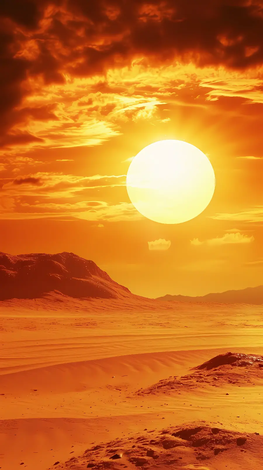 Sunset background photo for writing text and phone wallpaper