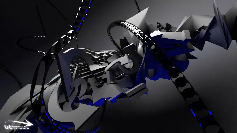 Adidas 3D Graffiti Wallpaper for Desktop