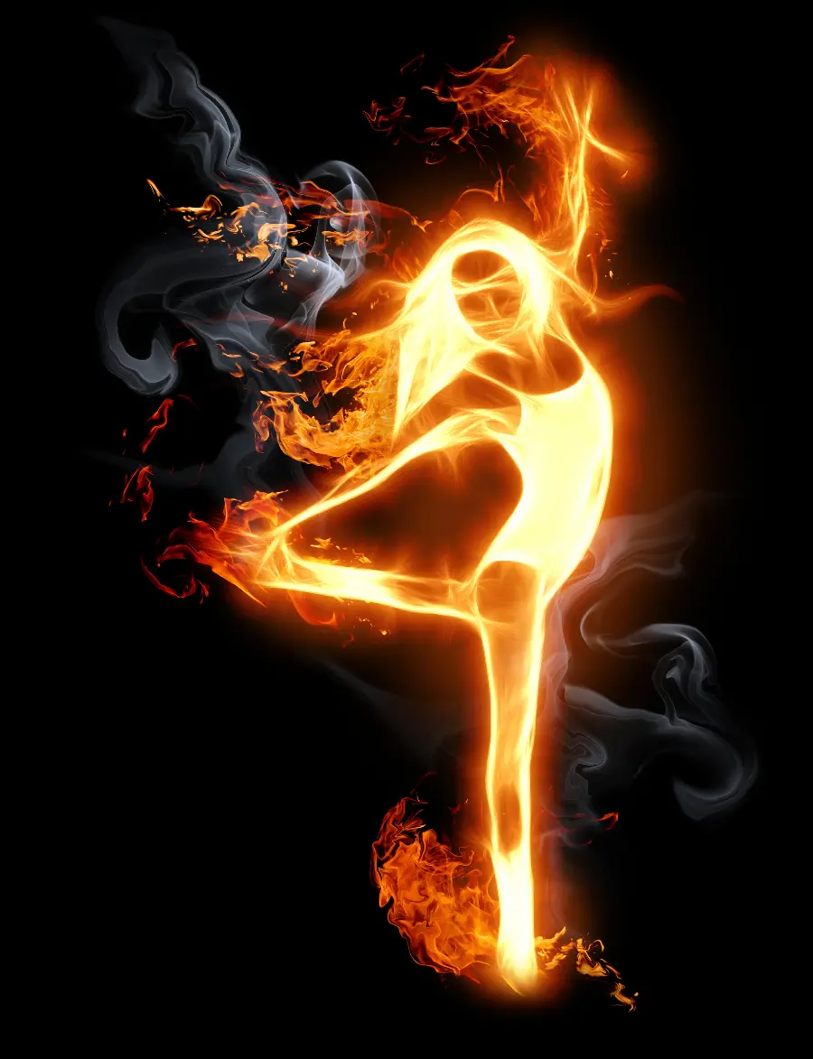 Fantasy smoke and fire